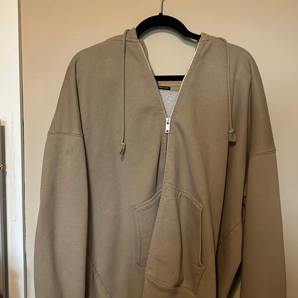 Brandy Melville Oversized Beige Hoodie